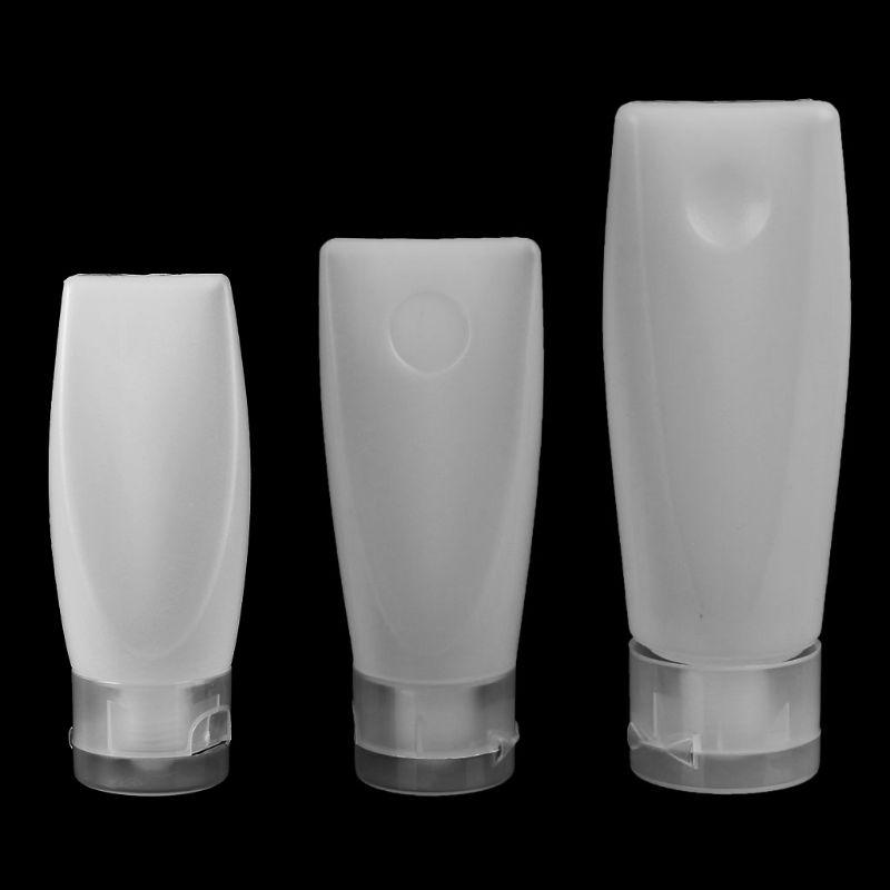

Empty Plastic Portable Tubes Squeeze Cosmetic Cream Lotion Travel Bottle 3 Sizes