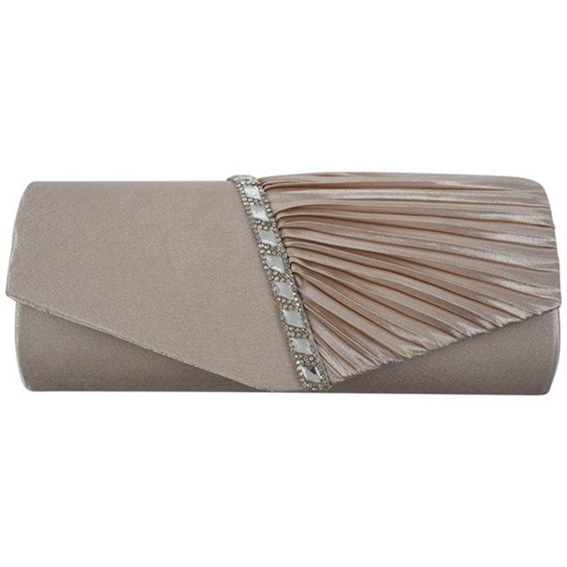

Ladies Diamond Ruffle Party Prom Bridal Evening Envelope Wedding Dress Dinner Clutch Bag, LY6682 red