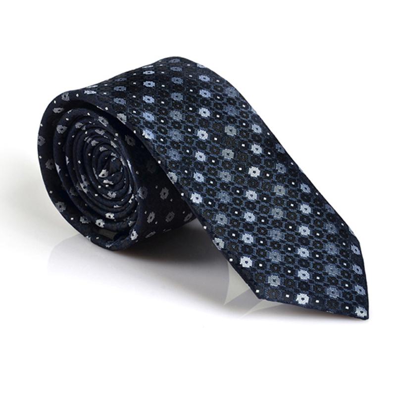 

Man's Tie fashion classic ties for men Gentlemen woven neckties Dots striped Silk Polyester Necktie For Wedding Wholesales