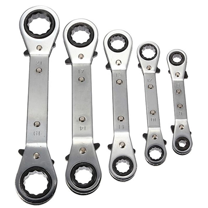 

Metric Offset Double Wrench Spanner Reversible Ratchet Handle Wrenches Metric Hand Tool Mechanical Tools 6mm to 21mm