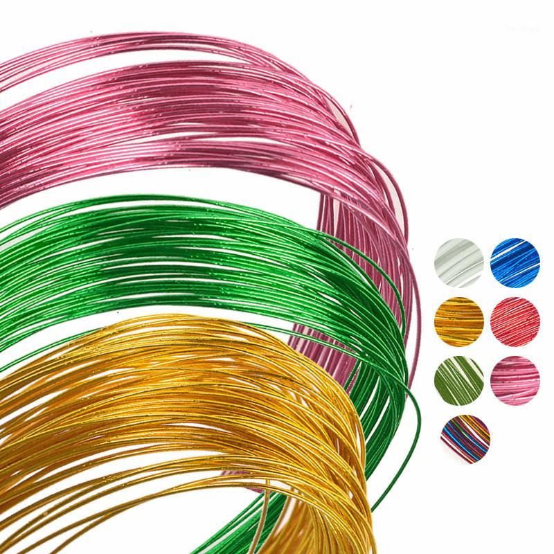 

Wholesale- 50pcs/lot Stocking Flower Wire #22 Commonly Used Iron Wire For DIY Nylon Flower Floral Wire Ronde Flower Material Accessory1, Multi as picture