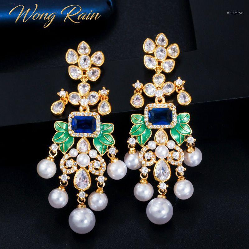 

Wong Rain Bohemian 100% 925 Sterling Silver Created Moissanite Sapphire Gemstone Drop Dangle Earrings Fine Jewelry Wholesale1