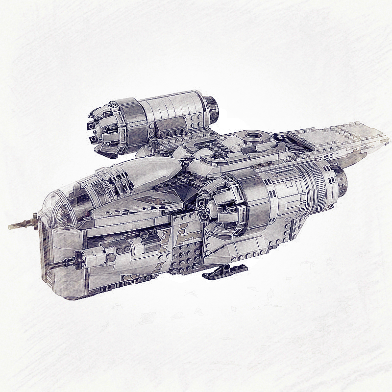 

60017 The Ucs Razor Crest By Model Compatible With Star Toys &wars Building Blocks Bricks Kids Christmas Toys Gifts