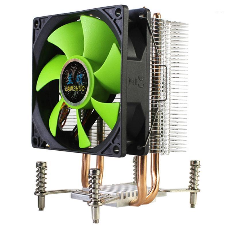 

LANSHUO CPU Cooler 2 Heat Pipes Ultra Quiet Cooler Fan CPU Radiator for LGA 2011 X79 X99 X299 (3Pin Single Fan)1