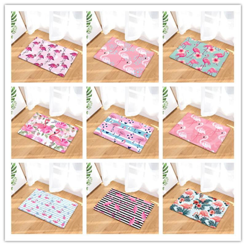 

Flannel Flamingo door mats Household bathroom door mats foot long bedroom1, 15