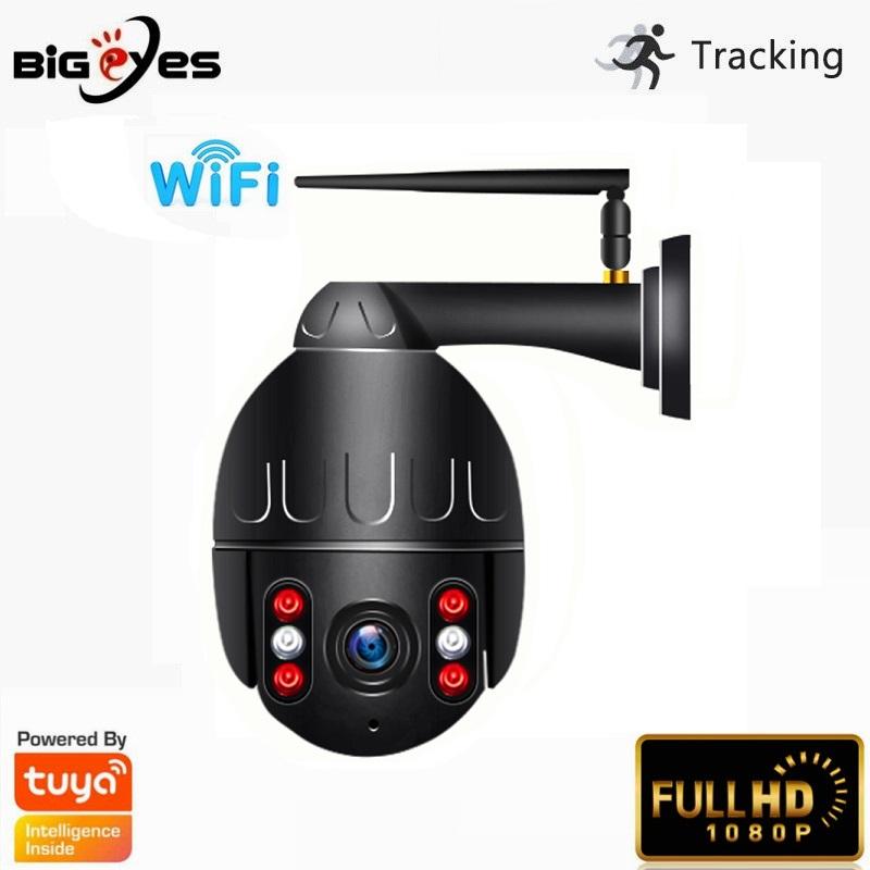 

Bigeyes Tuya Wifi Camera 1080P IP67 Waterproof Outdoor Wireless Speed Dome IP PTZ Camera Security Surveillance CCTV Smart Life