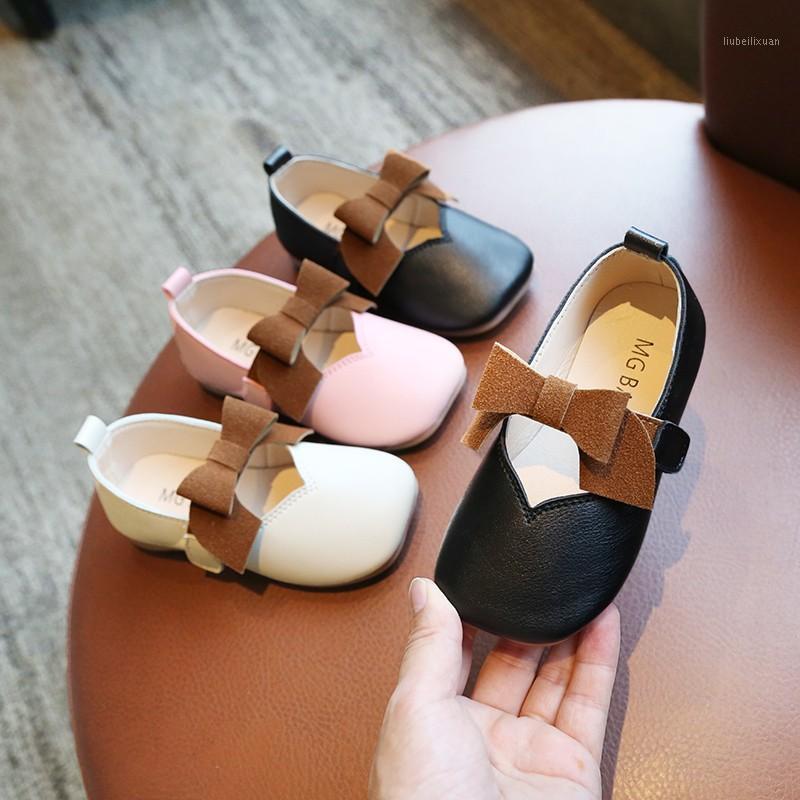 

Girls Shoes New Fashion Children's Spring Autumn Pu Leather BowtieToddler Flat Danceing Rubber Princess Shoes Kids Baby Shoe1, Pink
