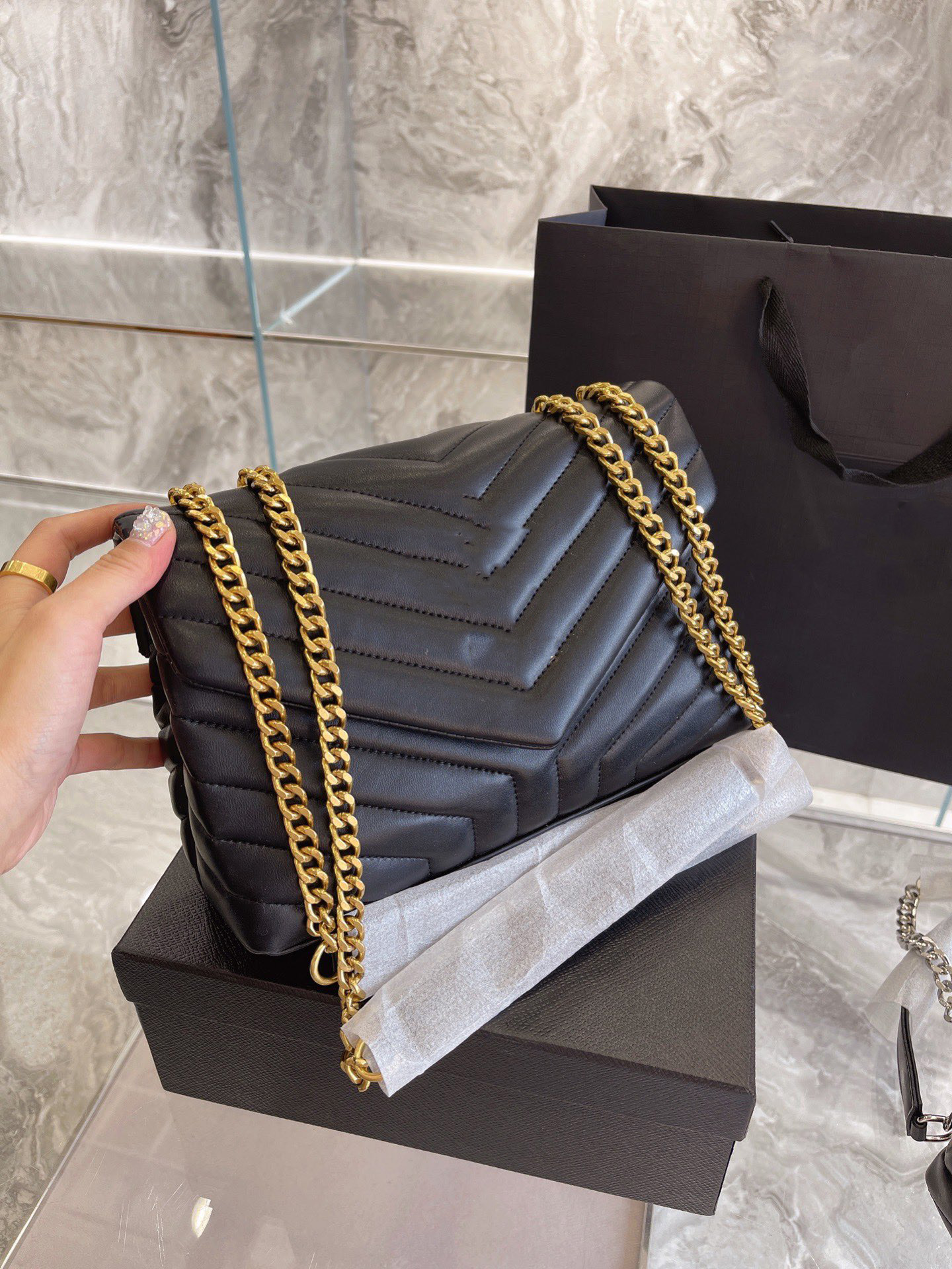 

high qulity bags classic womens handbags ladies composite tote clutch shoulder bag female purse size 25cm