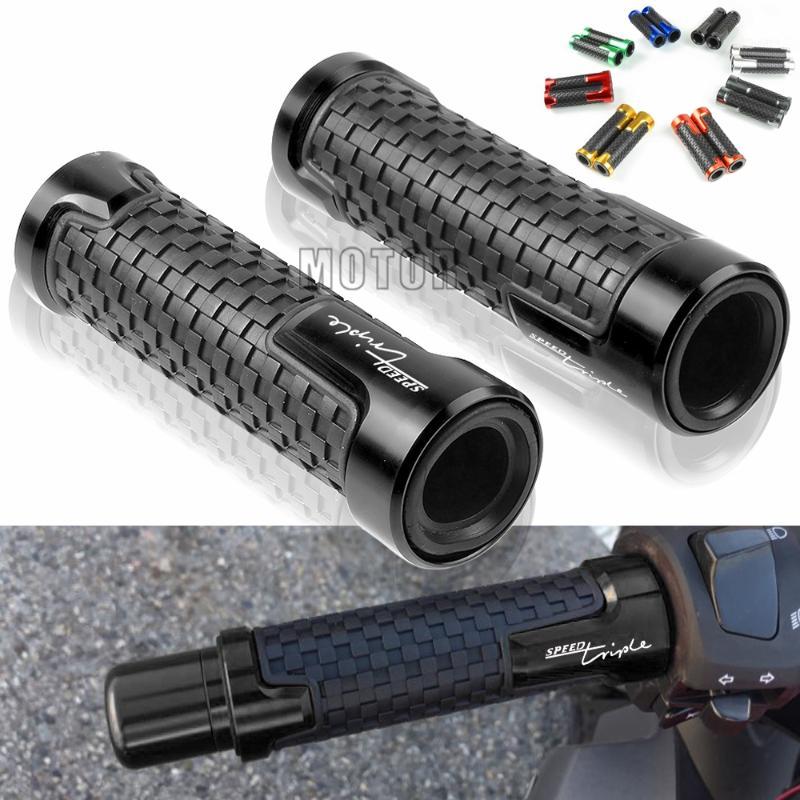 

For SPEED TRIPLE/R/1050/S Universal 7/8"22mm Motorcycle Aluminum Rubber Anti-Slip Handle Bar Grip Handlebar Hand Grips1