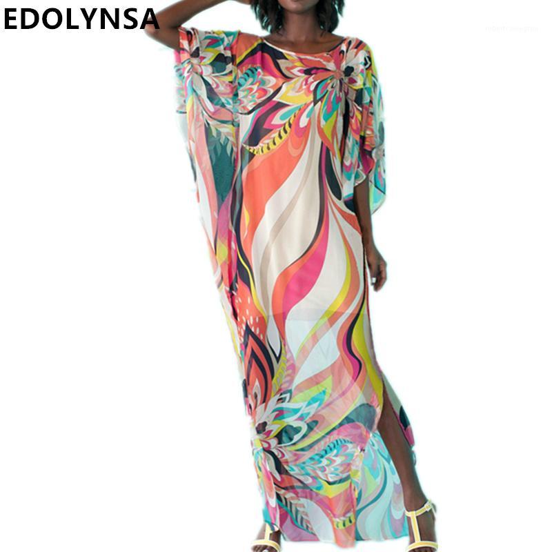

Sarongs Beach Dress Kaftan Pareo Sexy Cover-Up Chiffon Bikini Swimwear Tunic Swimsuit Bathing Suit Cover Ups Robe De Plage #Q971