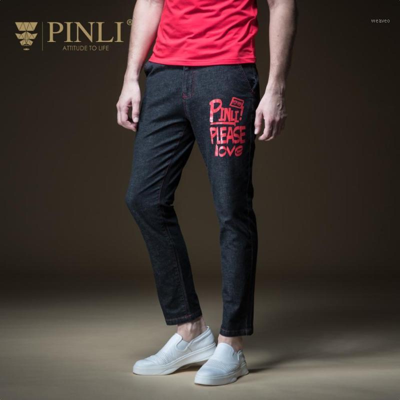 

2018 Zipper Fly Slim Designer Clothes Jeans Men Pinli Summer Hot New Men's Decorated Body Printed Small Foot Leisure B1922164271, Black