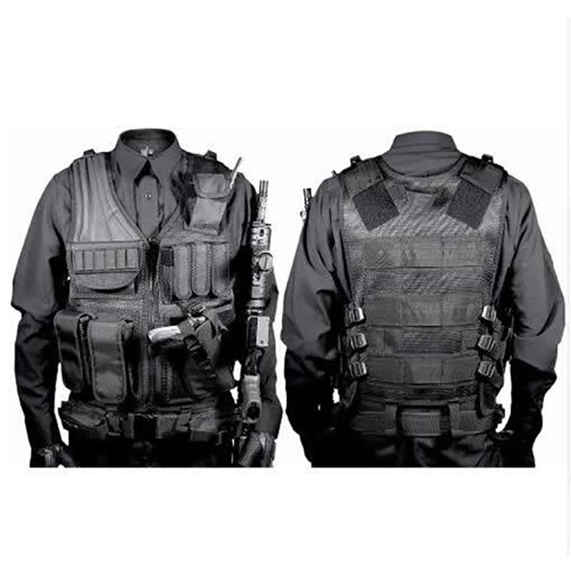 

Outdoor Multi-Pocket Swat Army CS Hunting Vest For Hunting Tactical Body Armor Games Paintball Vest Equipment, Black