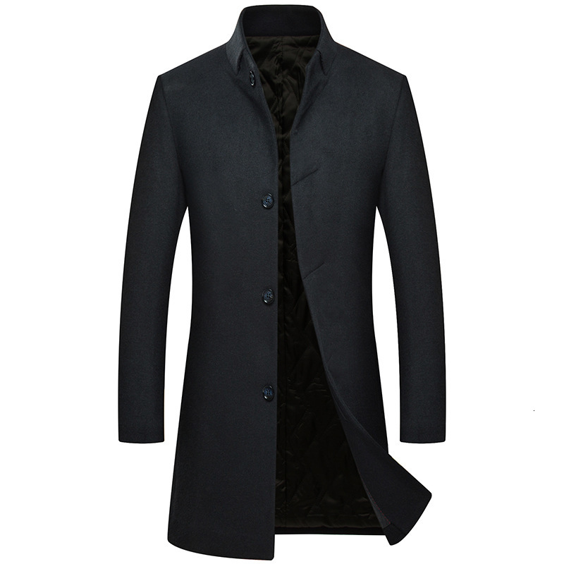 

2021 New Arrival Winter Coat Men Quality Coats, Fashion Wool Thicked Y13Y, Black