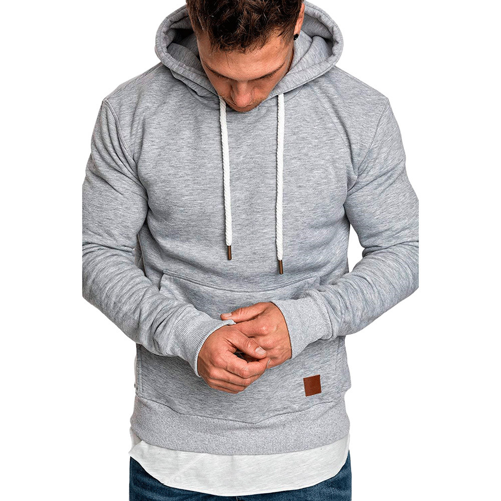 

Men Hoodies Sweatshirts Plain Pullover Tops Shirts Soft Autumn Rapper Street Style Hip Tops Jacket Coat Outwear Plus Size, Dark grey