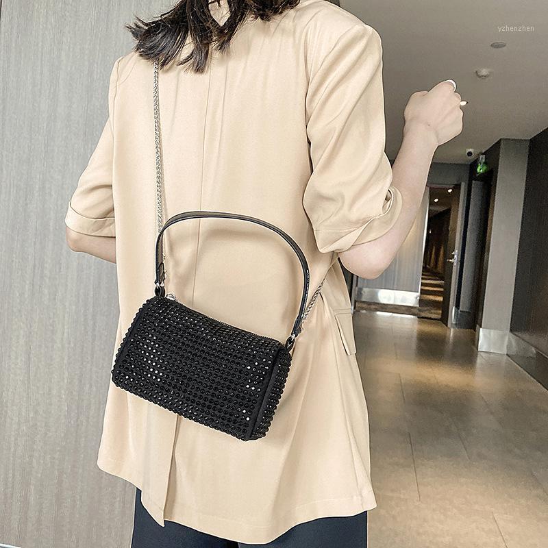 

2020 Fashion Female Shoulder Bag Multipurpose PU Leather Crossbody Bag Handbag for Women Sparkling With Light Black/Silver1