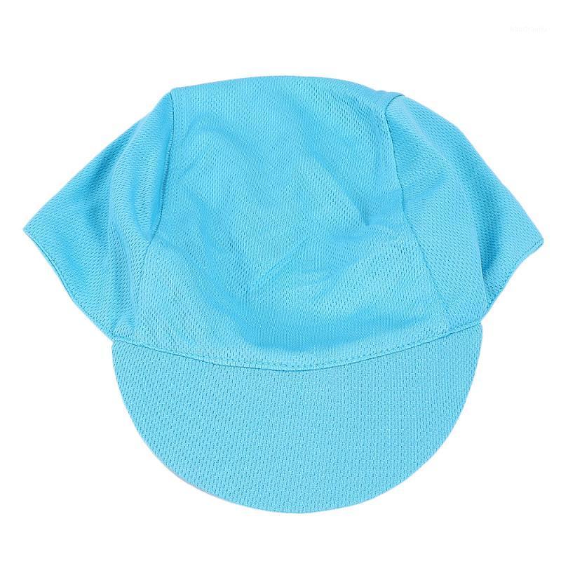 

Summer Unisex Cycling Cap Breathable Bike Caps Sweat-Absorbing Biking Caps for Women Men Running Outdoor Sports(Blue)1