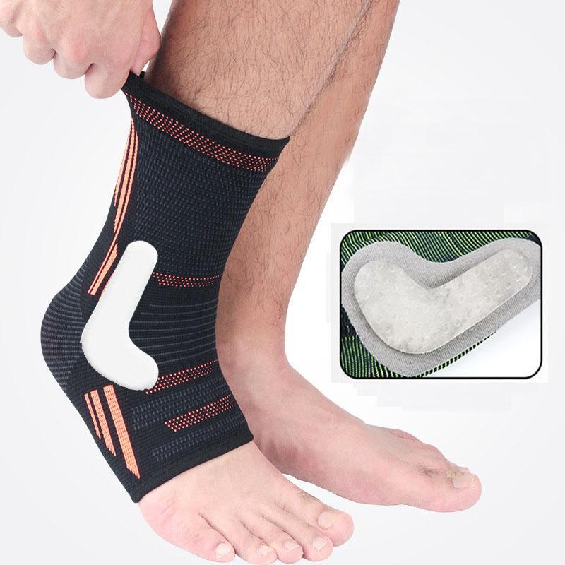 

1 Pair Compression ions Ankle Support Running Exercise Jogging Silicone Gel Pads Anti Sprain Ankle Brace Sports Safety1, Hx18 green
