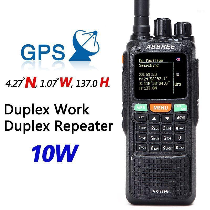 

ABBREE AR-889G GPS 10Watts Walkie Talkie SOS 999CH Night Backlight Duplex Dual Band Dual Receiving Hunting CB Ham Radio1