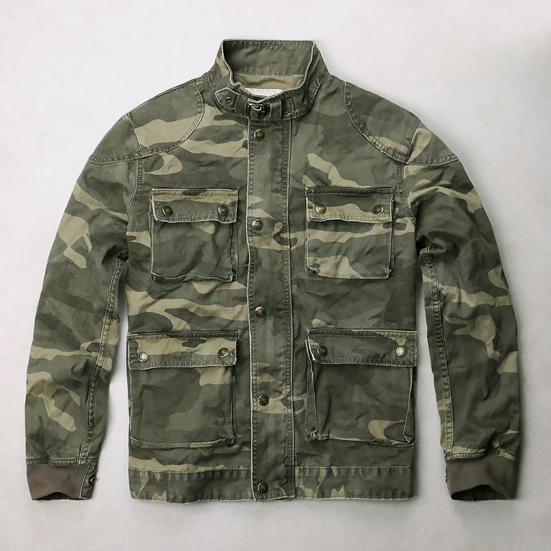

Spring And Autumn Men Cargo Jacket Cotton Camouflage Tactical Coat Quality Outdoor Camping Hiking Clothing S-XXL Size1, Black