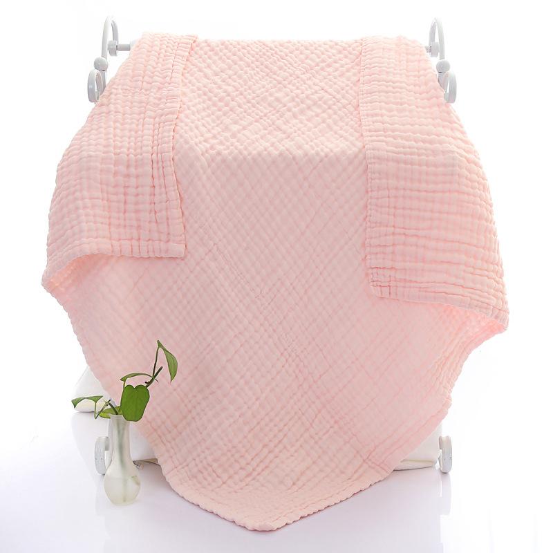 

6 Layers Super Soft Baby Blanket Cotton Muslin Blanket Swaddle Sold Cover Bath Towel Baby Receiving Stuff, White