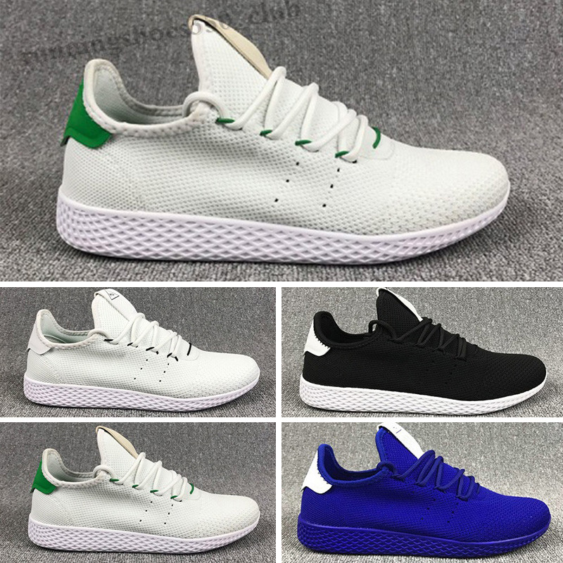 

2019 Tennis Hu Mens Shoes Pharrell Williams x Stan Smith Women Runner Sports Shoe White Green Trainers Designer Sneakers TQ06, Black;brown