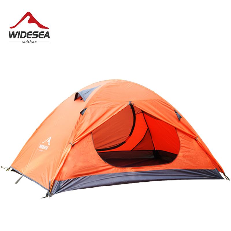 

Widesea Camping Tent Travel Waterproof Tourist Tent 2 Person Winter Double Layer Gazebo Outdoor Backpacking