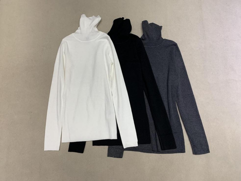 

Women Sweater Exquisite Close-fitting Long-sleeved Turtleneck Wool Bottoming Sweater, Black