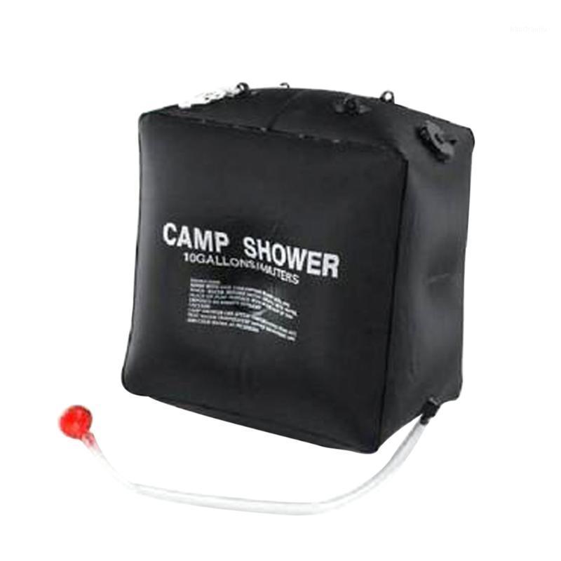 

40L Mountain Hiking Water Bag Portable Shower Bottle Water Bottle Kettle Canteen Bottles Cap for Hiking Camping1, Black