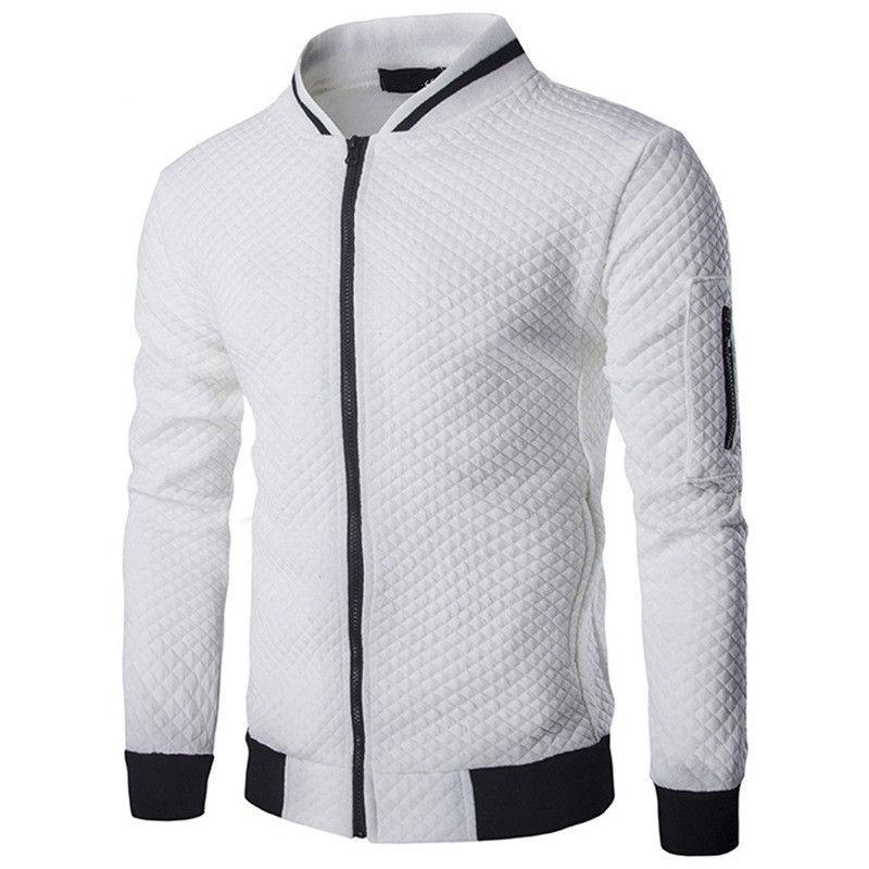 

Mens jackets and coats Male Autumn New Fashion Zipper bomber jacket Men Wind Breaker Casual Cotton Embroidery Jacket Coat, Black