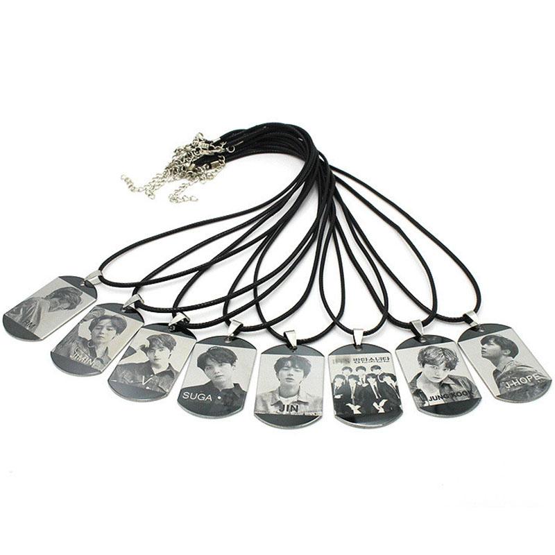 

Kpop Bangtan Boys Necklace Necklace K- Jewelry Pendant Accessories Jewelry for Men Women Fans Gift