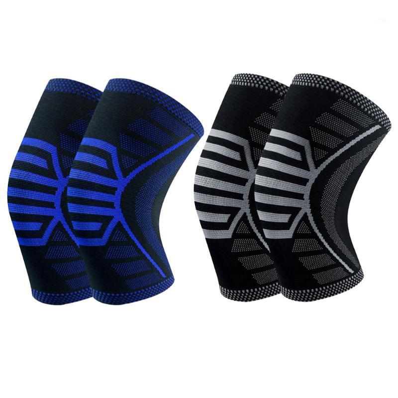 

Breathable Sports Knee Support Braces Knitting Fitness Knee Pad for Cycling Sports (XL Black Orange, 1pc)1, As shown