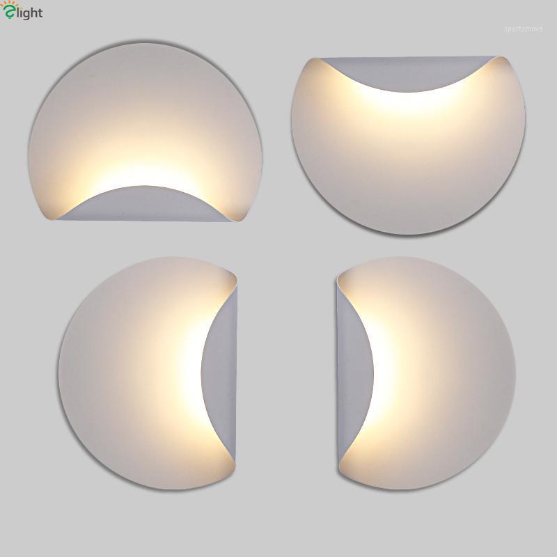 

Modern Minimalism Led Wall Lamp White Metal Bedroom Led Wall Lights Living Room Light Corridor Sconce Fixtures1