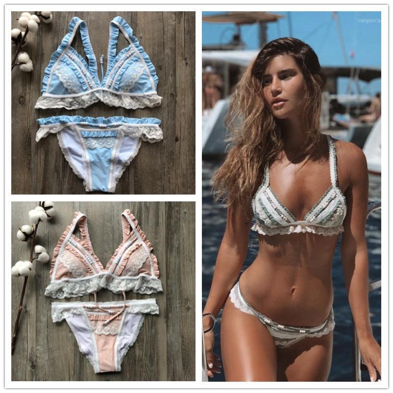 

New woman swimsuit Lace sexy bikinis 2020 mujer Brazilian bikini set Push up swimwear women Beach wear Summer bathing suit1