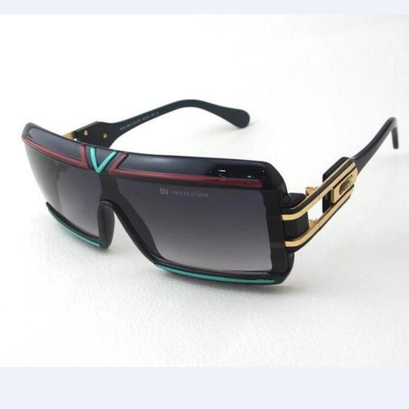 

KAPELUS Brand sunglasses Hip-hop sunglasses for men and women Black conjoined Hip-hop with large frame glasses 4024W1