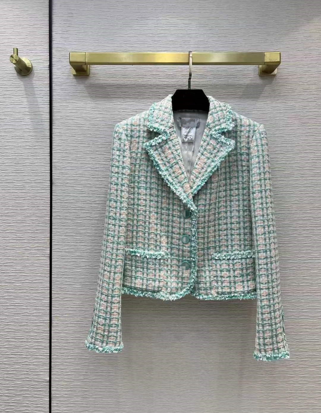 

Milan Runway Jackets 2022 Spring V Neck Long Sleeve Panelled Women' Coats Designer Brand Same Style Outerwear 0221-1, Picture color