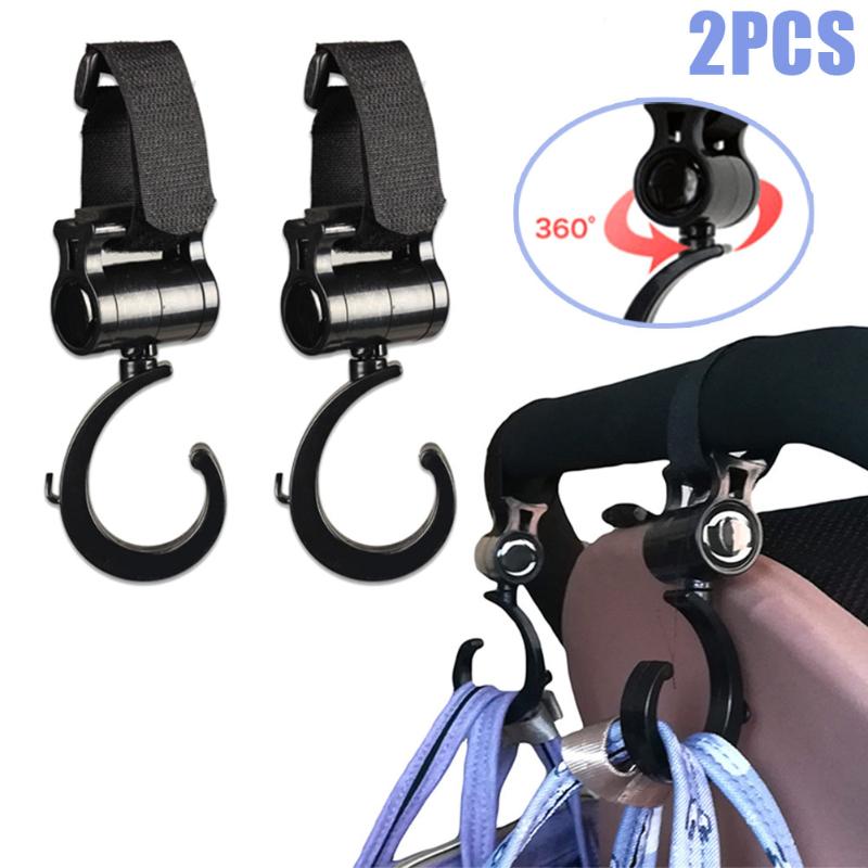 

2 Pcs Baby Stroller Accessories Hooks Multifunction Baby Stroller Plastic Hook S7JN