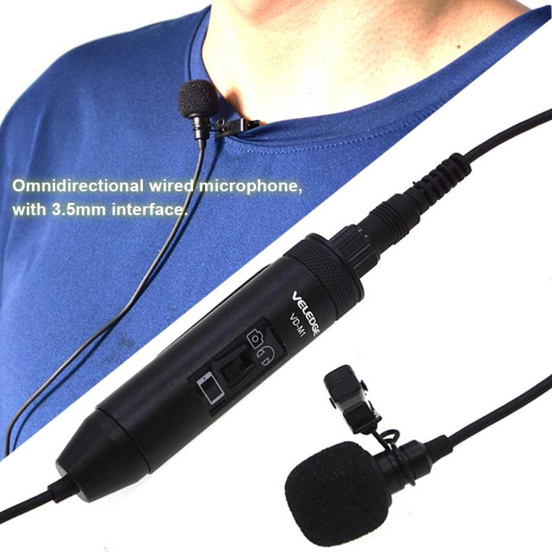 

3.5mm Camera Hands Free Audio Smartphone Recording Video Lavalier Microphone Professional Mini Clip On Lapel Wired Laptop