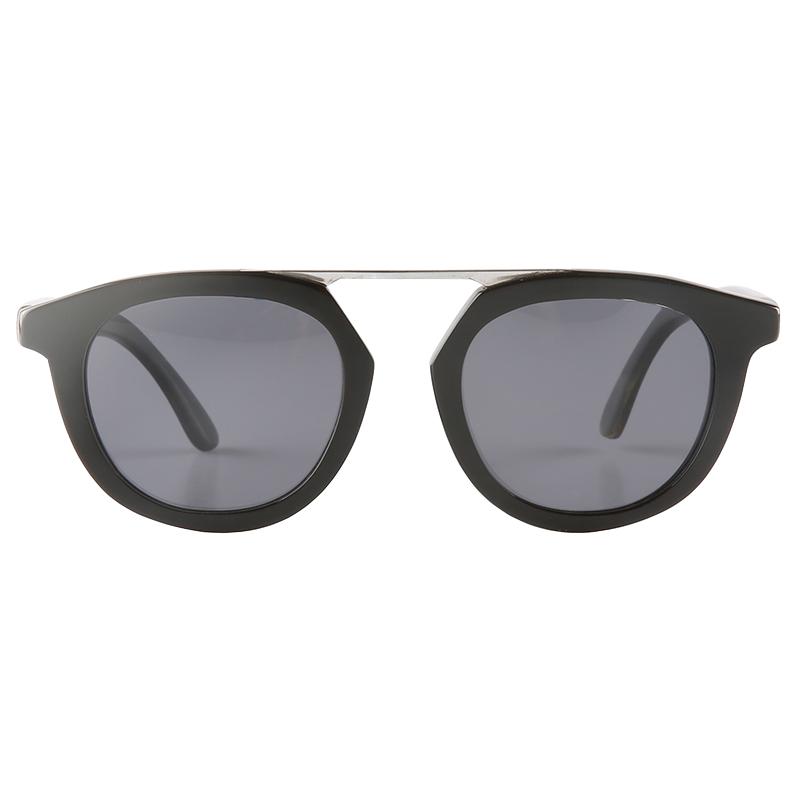 

Metal nose bridge small oval horn frame unisex polarized sunglasses for men and women horn glasses eyeglasses