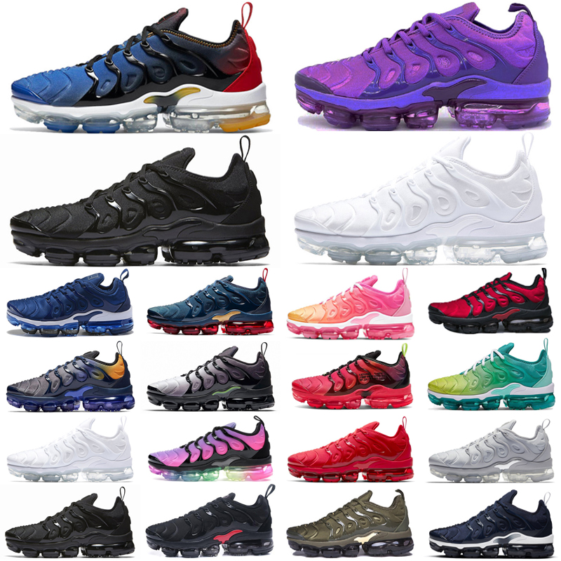 

2022 Cushion Tn Plus Mens Women Running Shoes Black Gold Pink Sea Lemon Lime Obsidian Sport Trainers Sneakers Size 36-47, As photo 12