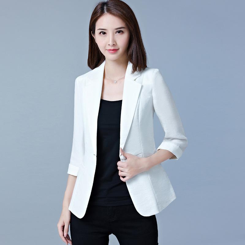 

Women' single piece suit spring and autumn spring and autumn slim seven-point sleeve casual suit fashion wild women' clothing