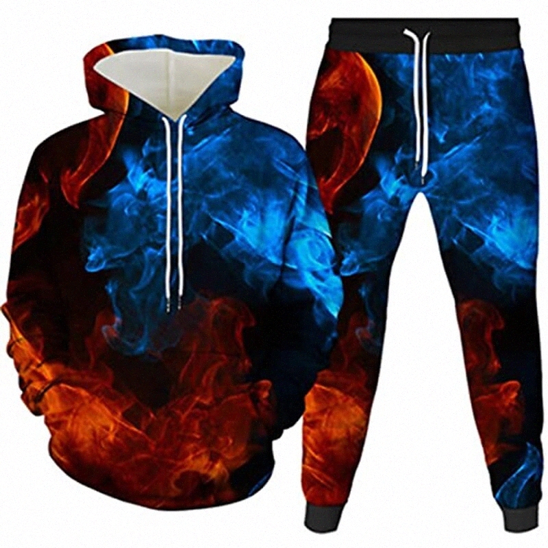 

men Tracksuit 3D Hoodie Jogger Set Couples Printed Tracksuit Sweatshirt Sweatpants Style 11 5X-Large K6Qs#, 2801-2900-33-yk2jt