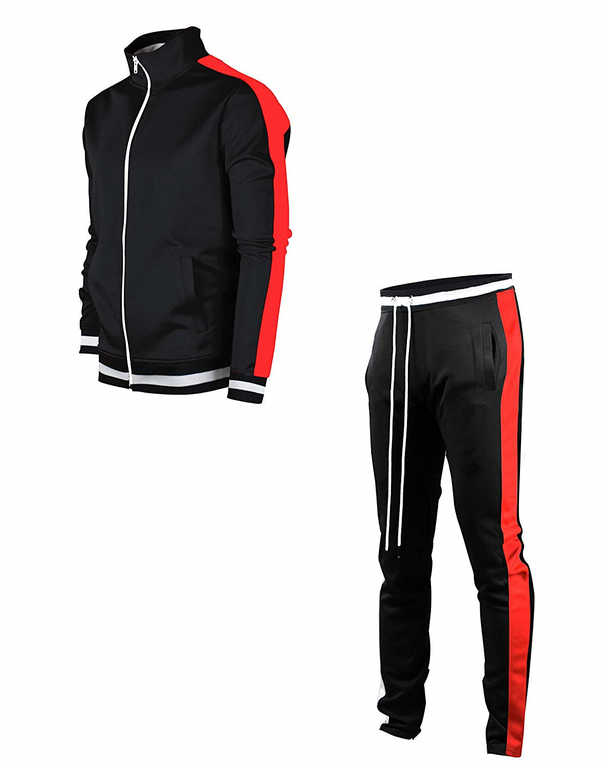 

two-piece jacket Running suit sportswear Sport set fleece warm Sweatshirt jogging men's sportswear sports suit homme, Multi