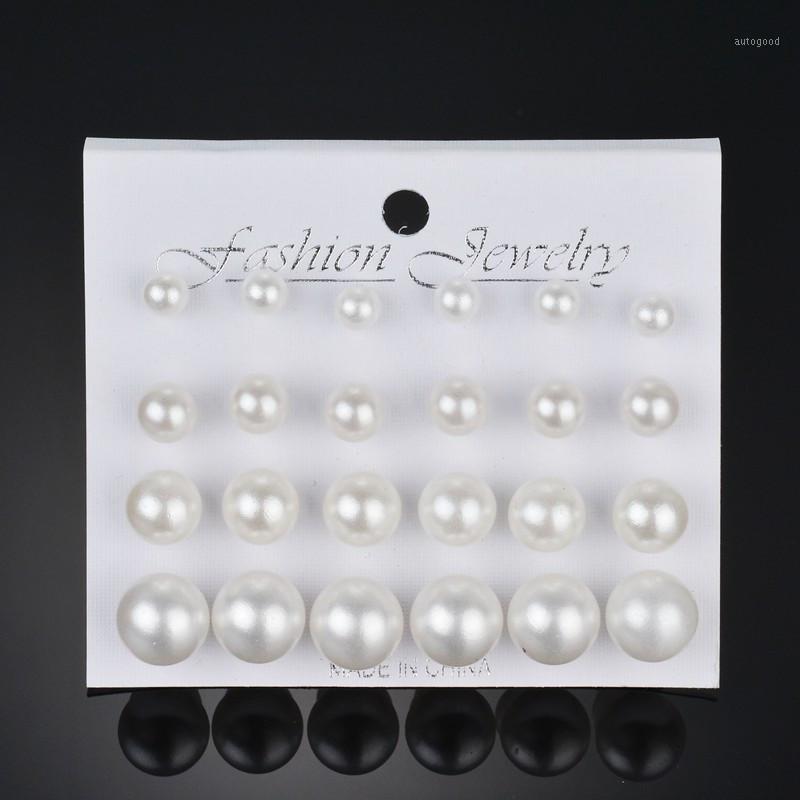 

Stud LETAPI 12 Pairs/set Simulated Pearl Earrings For Women Jewelry Bijoux Brincos Pendientes Mujer Fashion Earrings1