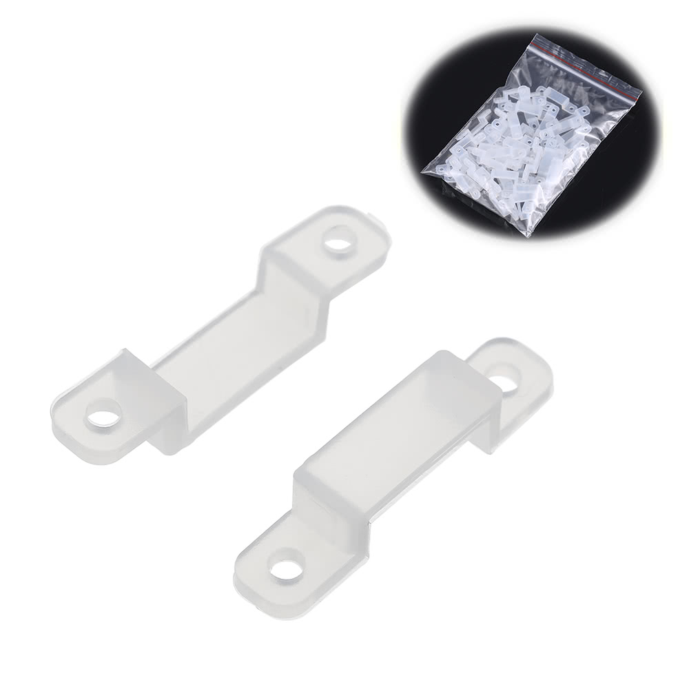 

Translucent Fastener Clips Flexible Mounting Fixer for Fixing LED Strip Lights