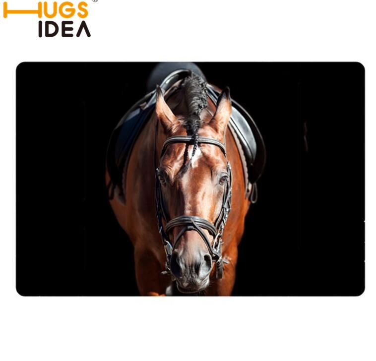 

HUGSIDEA Carpets Tapetes Creative Crazy Horse Print Front Entrance Door Floor Mat Doormat Carpet for Bath Kitchen Rug, C0355u