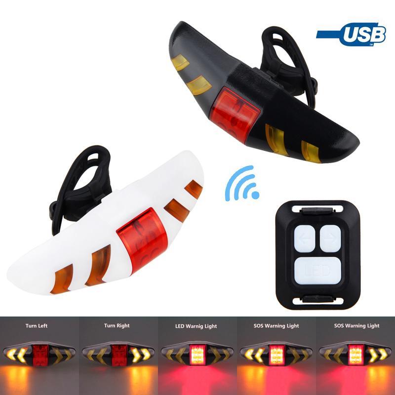 

MTB Bike Wireless Remote Control Taillight LED Warning Lamp Smart Cycling Rear Lights Turn Signal Bicycle Light1