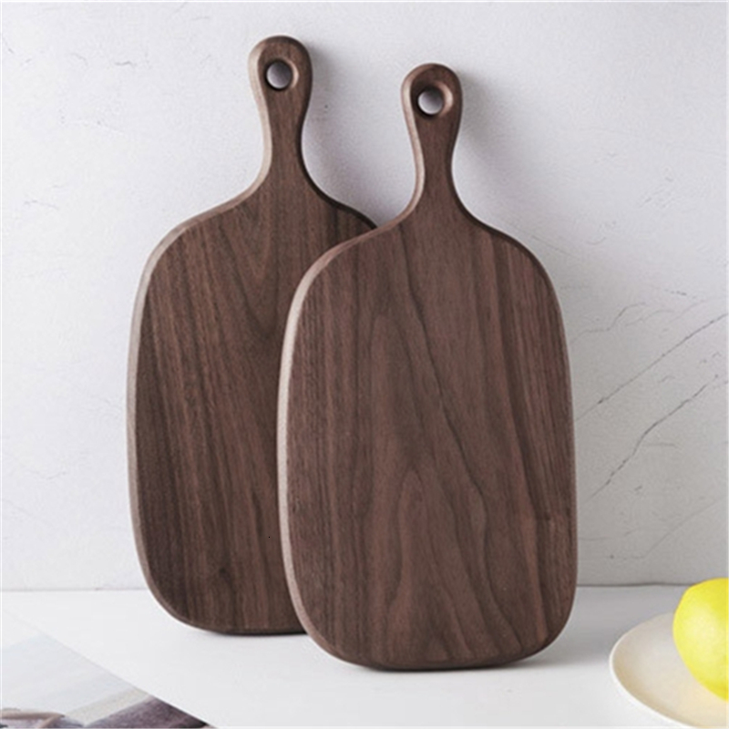 

2021 New Black Walnut Bread Sushi Plate Real Wood Tea Tray Pizza Storage Cutting Board Chopping Blocks Wb68