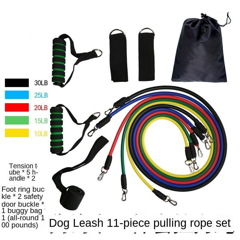 

11-Piece Set Multifunctional Chest Expander Fitness Training Muscle Strength Pull Rope Set Resistance Band Workout Equipments1