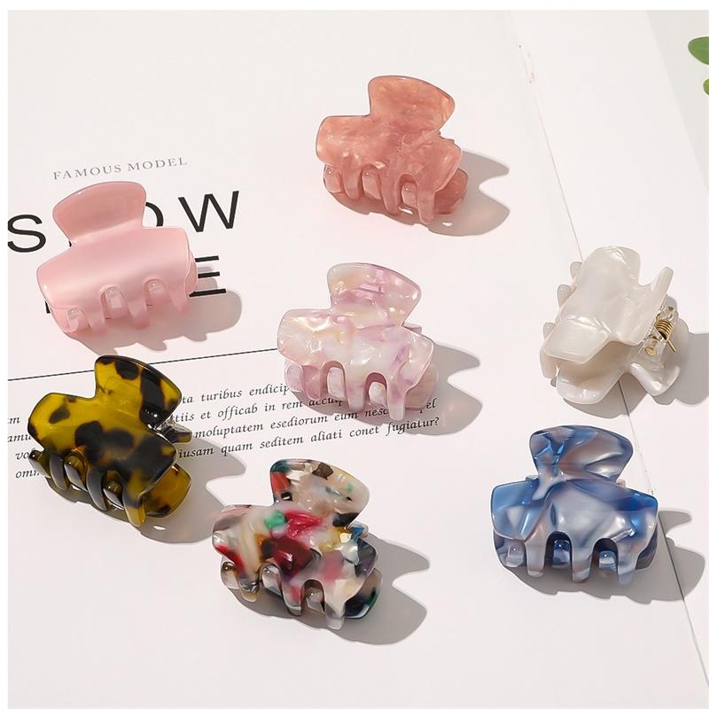 

New Small Claw Clip Hair Clips for Hair Women Clip Simple Marble Textured Barrettes Girls Accessories