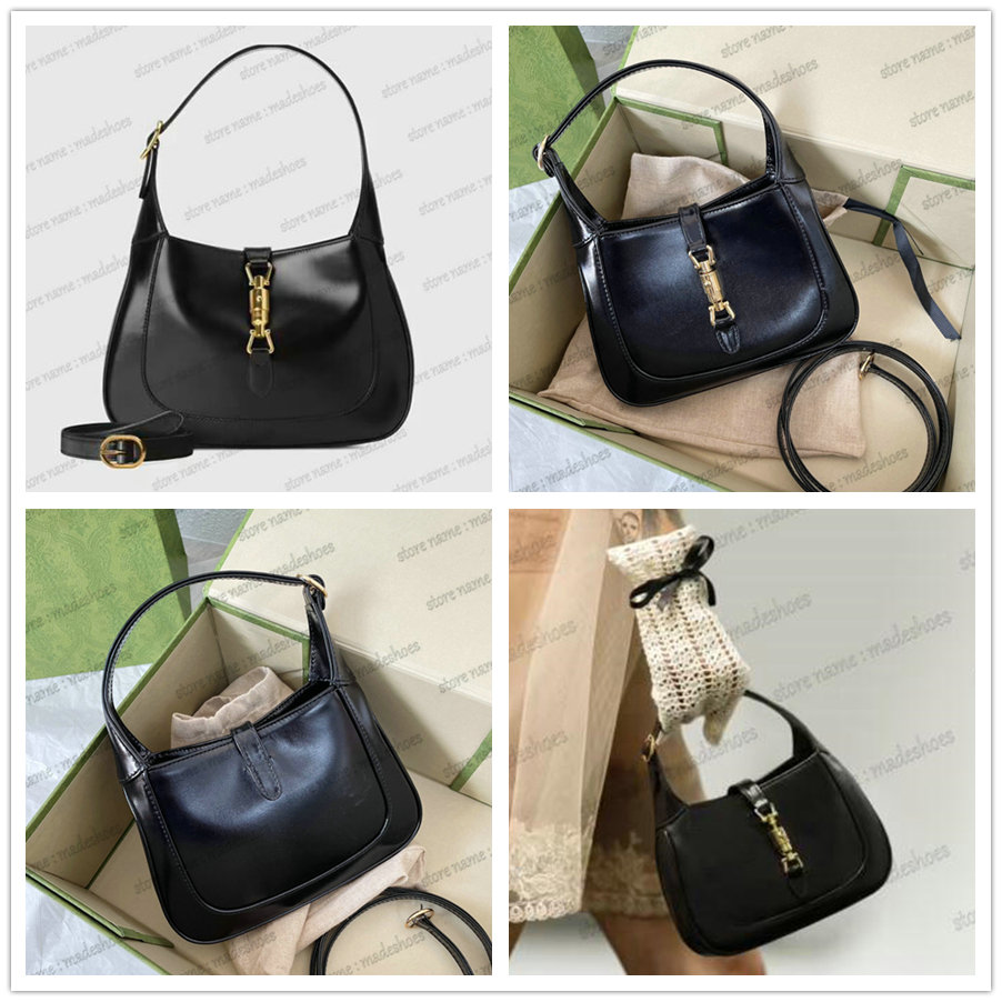 

Designers Jackie 1961 Mini Hobo Bag 636709 Mini 637091 Black Leather Womens Designer Luxurys Shoulder Bags Buckle Closure Handbag